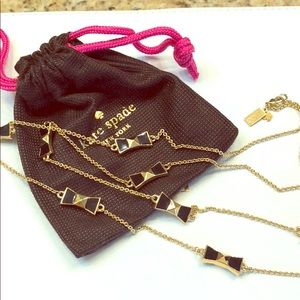 Kate spade bow tie necklace